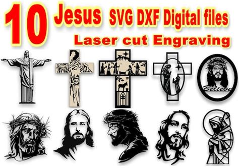 Jesus Cross Pray Religion God Laser Cut Svg Dxf Cdr Cutting Etsy