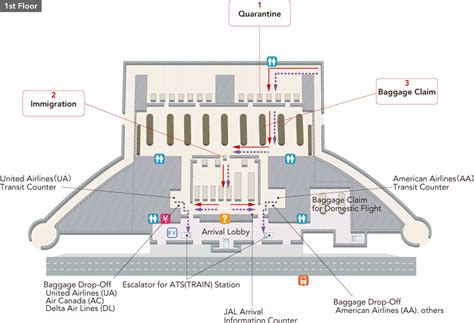 Ohare International Airportterminal Map Airport Guide Jal