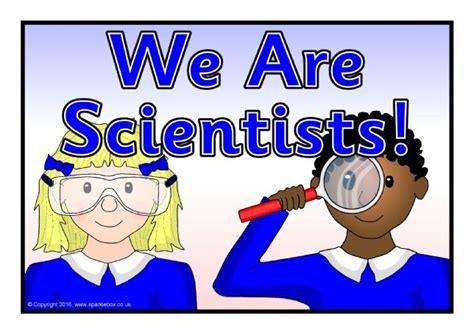 We Are Scientists Display Poster Sb11686 Sparklebox We Are