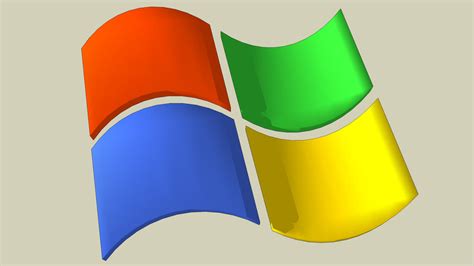 Windows Xp Logo Remake From 3d Warehouse Download Free 3d Model By