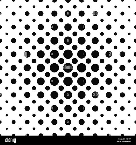 Seamless Black And White Dot Pattern Stock Vector Image And Art Alamy