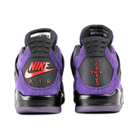 Nike Air Jordan Iv Retro Travis Scott Purple Size 115 Scarce Air