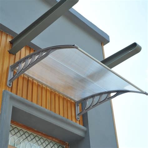 Outdoor garden patio sun shade sail canopy awning waterproof 90% uv protected. Outdoor Overhead Door Window Canopy 102 x 100 cm