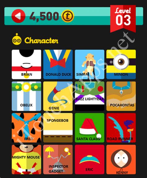 Icon Pop Quiz Game Character Quiz Level 3 Part 3 Answers Solutions