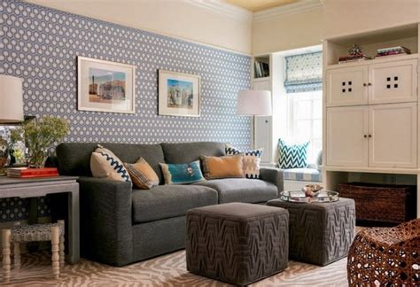 Popular Combined Wallpaper In The Living Room Designs 2021