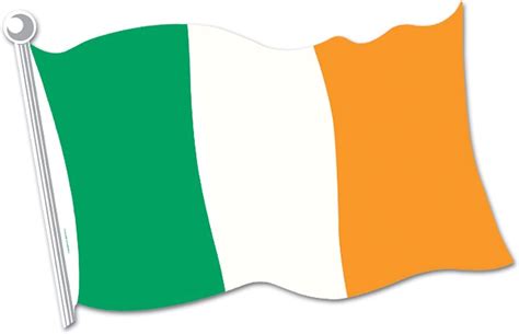 Beistle Irish Flag Cutout 18 Inch 24 Pack Toys And Games