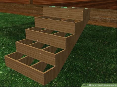 How To Build Porch Steps 13 Steps With Pictures Wikihow