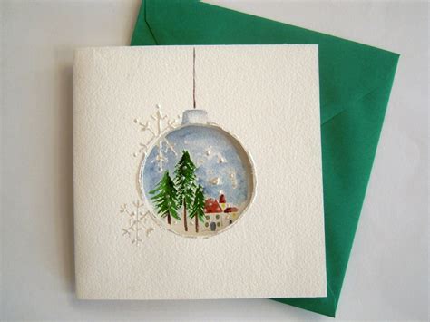 Lot de 5 fait à la main cartes de Noël Cartes de voeux, papeterie Maison
