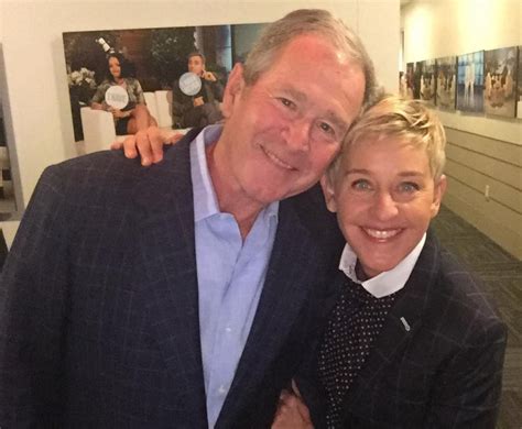 Inside The Controversial Friendship Of Ellen Degeneres And George W Bush