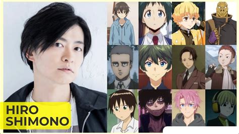 Hiro Shimono 下野 紘 Top Same Voice Characters Roles Youtube