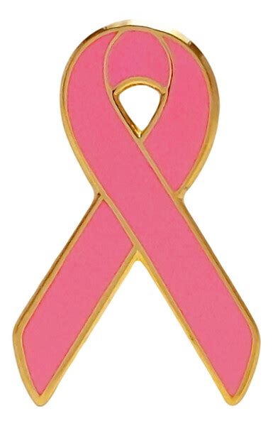 Hot Pink Ribbon Pin Breast Cancer Awareness Item Hotpink
