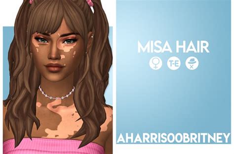 Ts4 Cc Misa Hair от Aharris00britney The Sims Creative Club