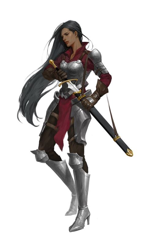 Artstation Mercenary Yacksa Female Armor Warrior Woman