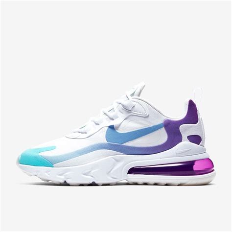 Nike Womens Air Max 270 React Whitelight Blue Womens Shoes Pro