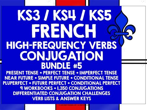 French High Frequency Verbs Conjugation Practice 5 Teaching Resources