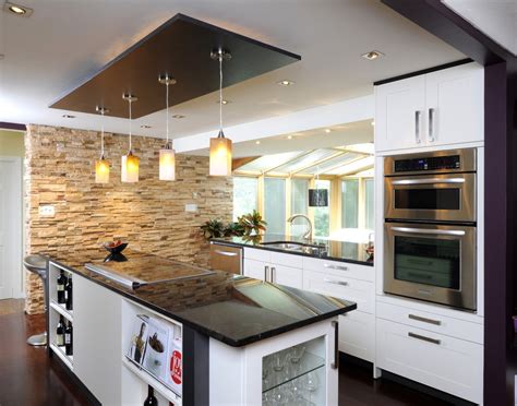 You got the simple design, curved design, beams ceiling, modern looks, industrial, and many more. Stunning Kitchen Ceiling Designs
