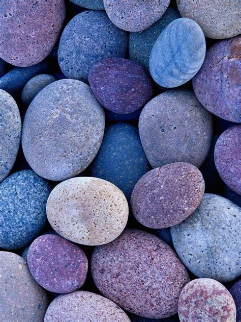 Blue And Purple Stones Stone Wallpaper River Rock Stone