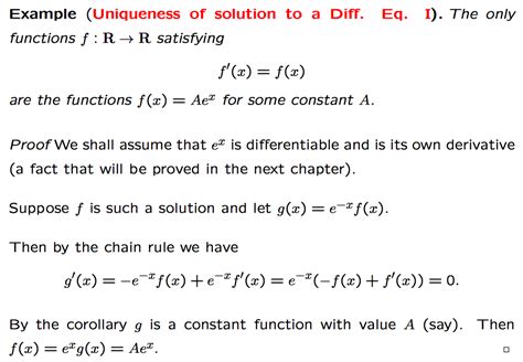 real analysis - Uniqueness of solutions to a differential equation ...