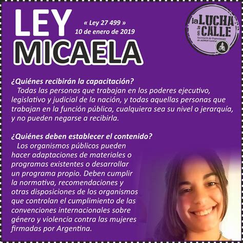 Novedades Ley Micaela