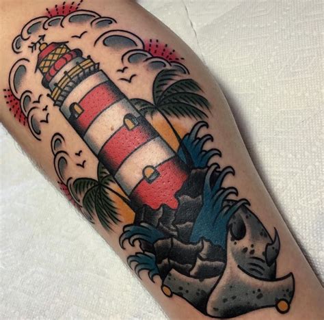 Traditional American Tattoos Tinta Para Tatuaje Tatuajes De Faro