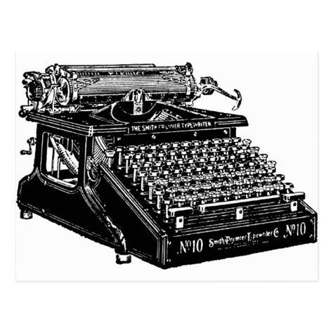 1910 Typewriter Postcard Zazzle