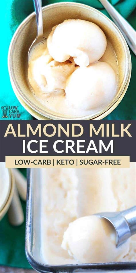 Homemade Almond Milk Ice Cream Low Carb Yum
