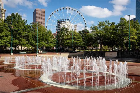 Fountain Of Rings At Centennial Olympic Park Atlanta Photograph By The