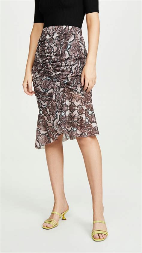 Womens Skirts Parker Saffron Skirt Viola Python — P Entech