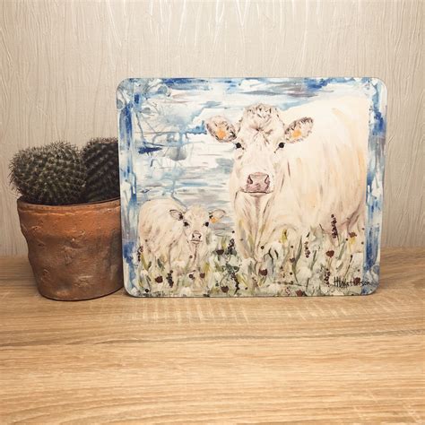 Cow Placemats Cow And Calf Cows White Cow Cow Lover T Christmas