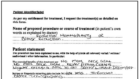 The Patient Not The Doctor Completes The Majority Of The Consent Form