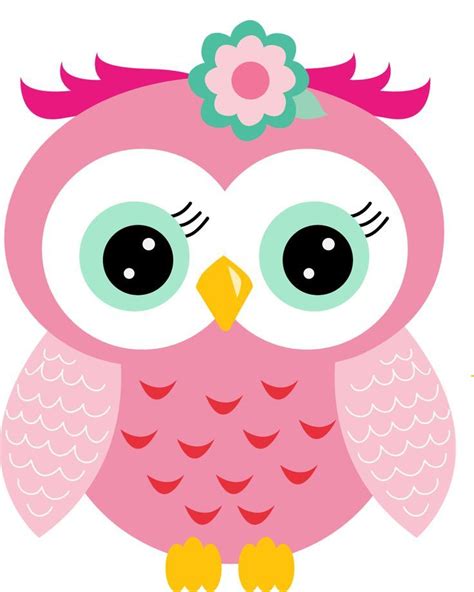 Pin By Jenny Dame On Owls ~~ Owl Clip Art Baby Owls Pink Owl