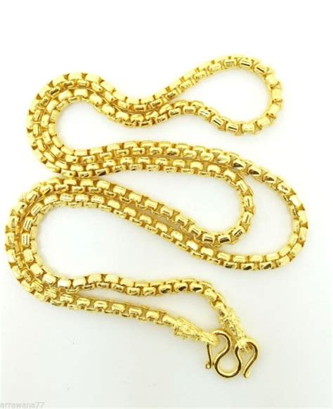 Chain 22k 23k 24k Thai Baht Gold Gp Necklace 24 Inch 32 Grams Jewelry