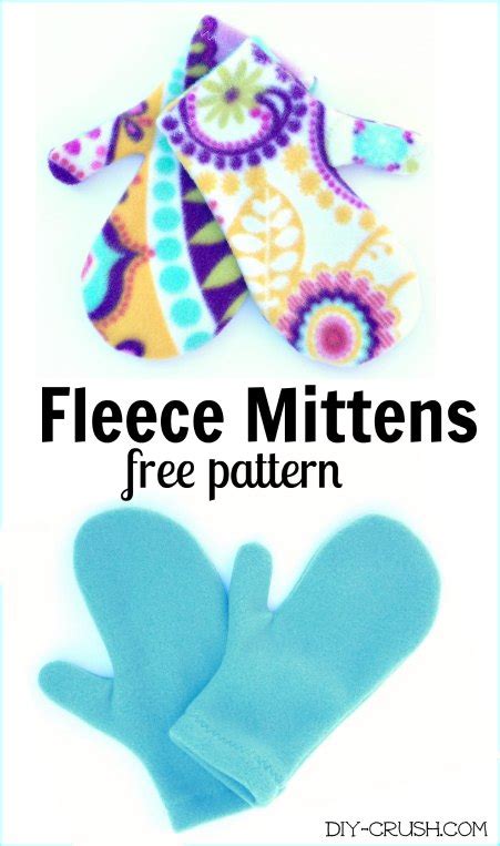 Creative designs and easy carving patterns are perfect for anyone working on wood carving gifts for friends and family. Free Fleece Mittens Sewing Pattern - DIY Crush