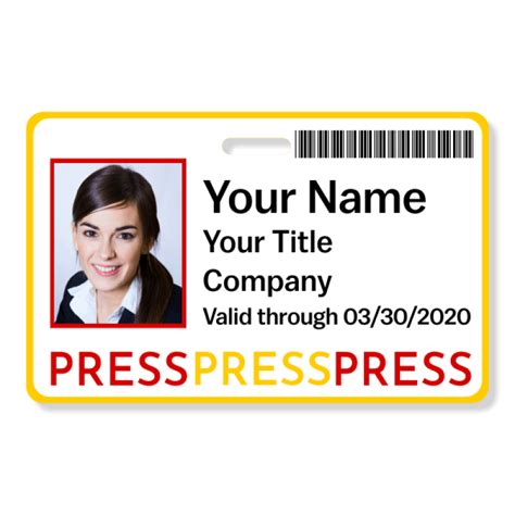 We did not find results for: Colorful Barcoded Press Pass ID Badge - Name Tag Wizard