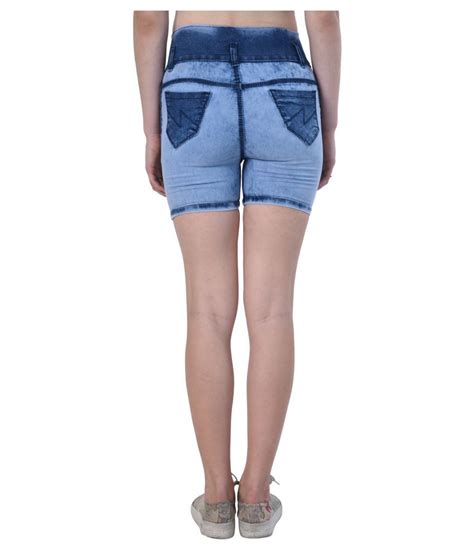 Buy Essence Denim Hot Pants Blue Online At Best Prices In India