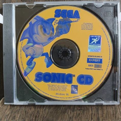 Sonic Cd Pc Computer Game Disc Only Windows 95 Untested Ebay