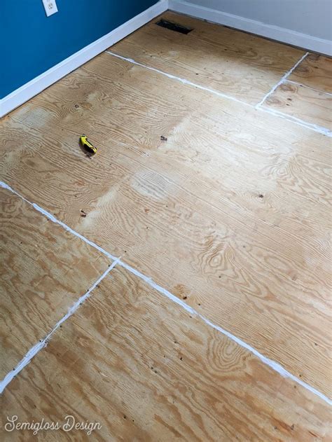 How To Paint A Plywood Floor The Easy Way Stained Plywood Floors Painted Plywood Floors