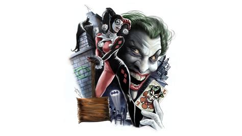 Harley Quinn Batman Joker Dc Comics Digital Art