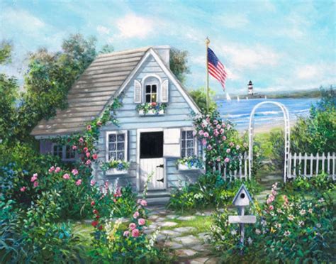 Pin By Viper A On Houses Seaside Wall Art Seaside Art Cottage Prints