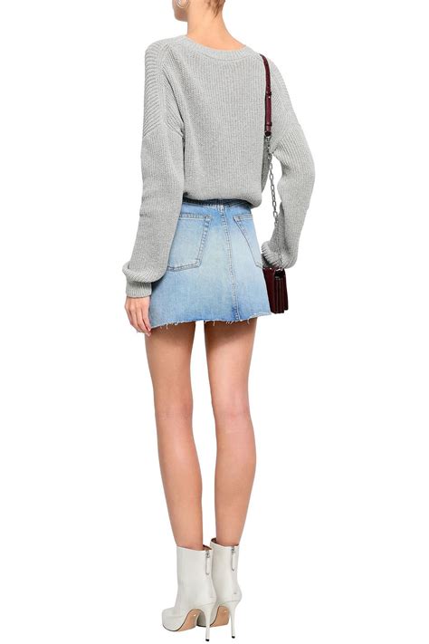 Iro Saiaun Frayed Denim Mini Skirt The Outnet