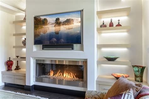Elegant Living Room Shelves Decorations Ideas 20 Fireplace Design