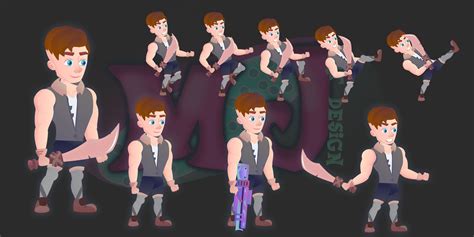 Man 2d Game Character By Marwamj Codester