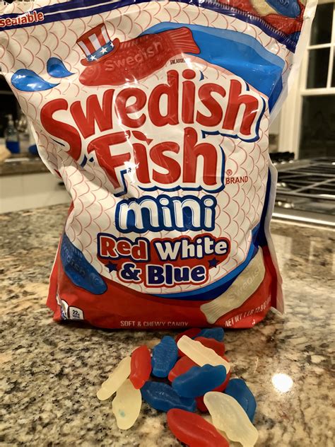 Red White And Blue Swedish Fish Highly Recommend Candy