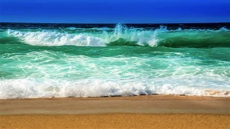 CGI Ocean Waves HD Wallpaper | Background Image | 2560x1440 | ID:933612 ...