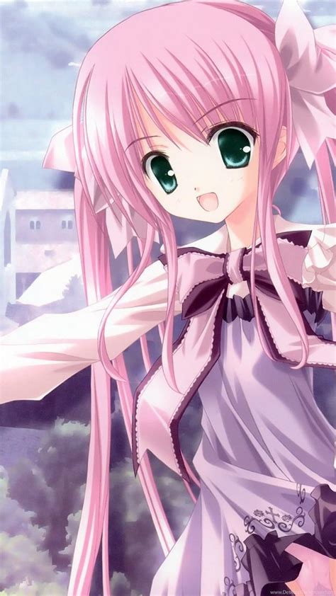 Pink Anime Android Wallpapers Wallpaper Cave