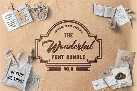 The Wonderful Font Bundle Ii Includes 10 Awesome Fonts At Over 90 Off