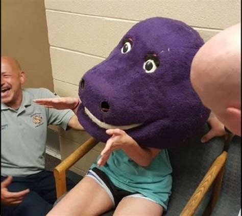 Teen Goes Viral After Getting Stuck In ‘barney Head