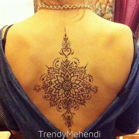Студия мехенди Trendymehendi Мехенди на спине татуировка мехенди спб натуральная хна