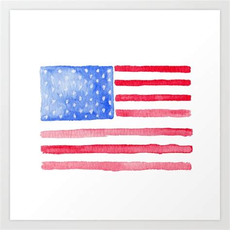 American Flag Art Print By Mariorr Society6