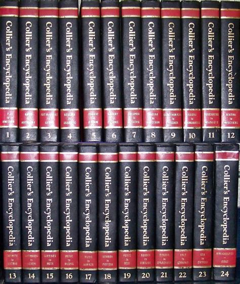 Colliers Encyclopedia With Bibliography And Index ~ 24 Volume Set Par